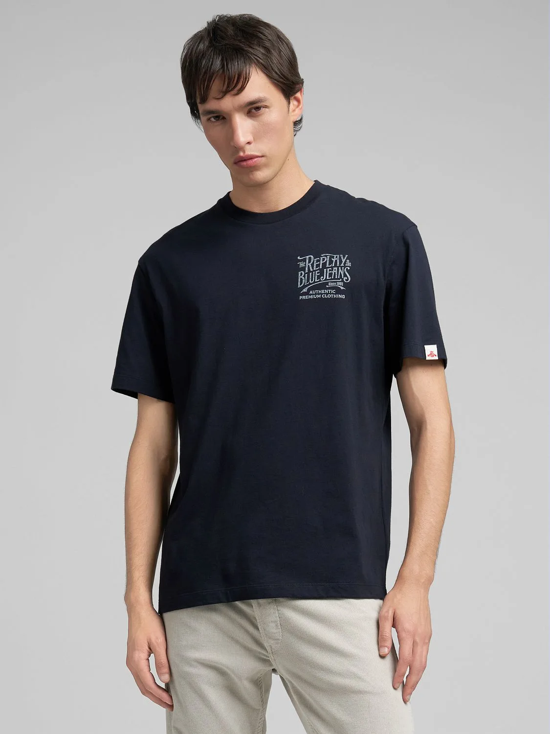 Replay M3204 Jersey Tee - Navy