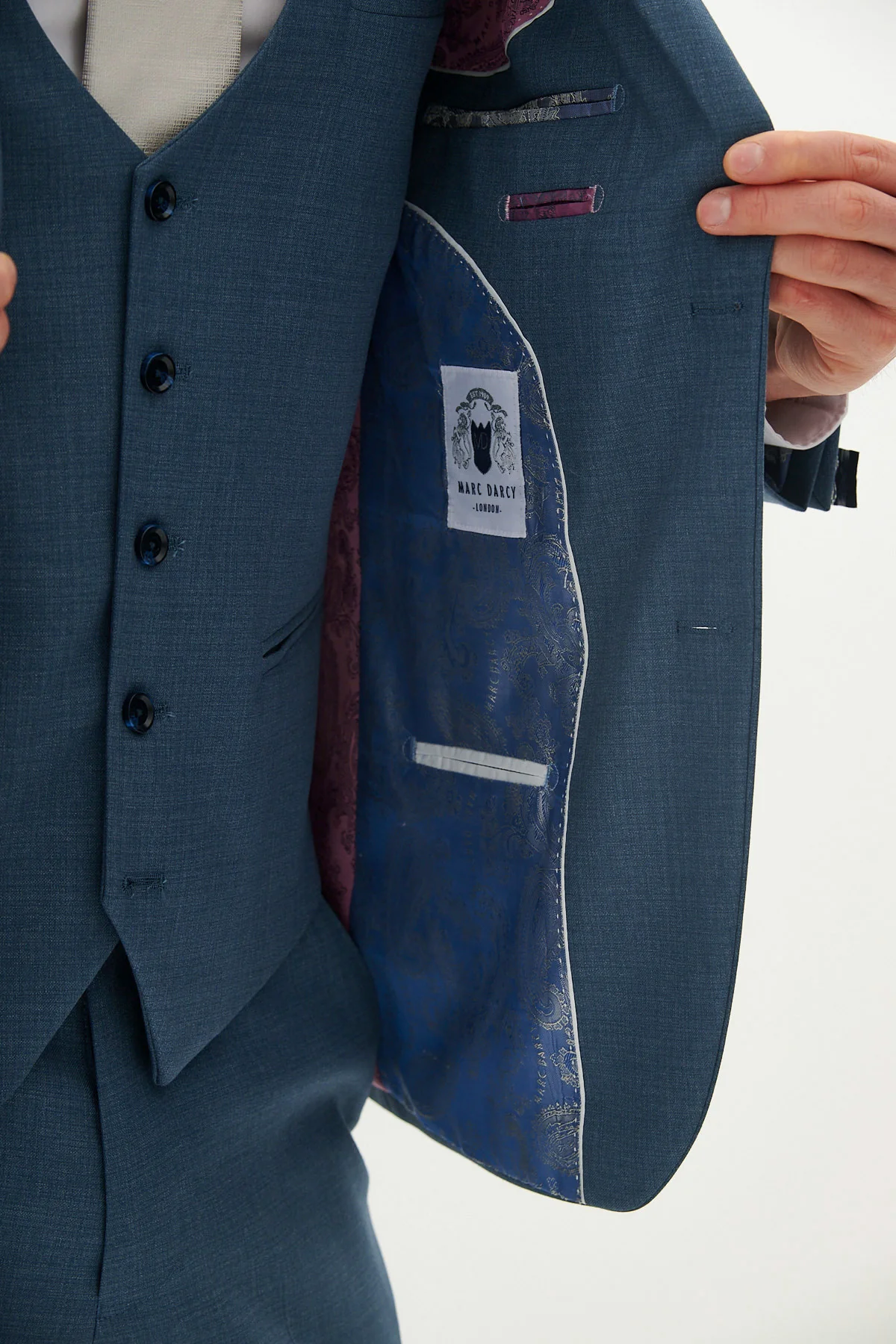 Marc Darcy Finley Blazer - Teal - Image 3