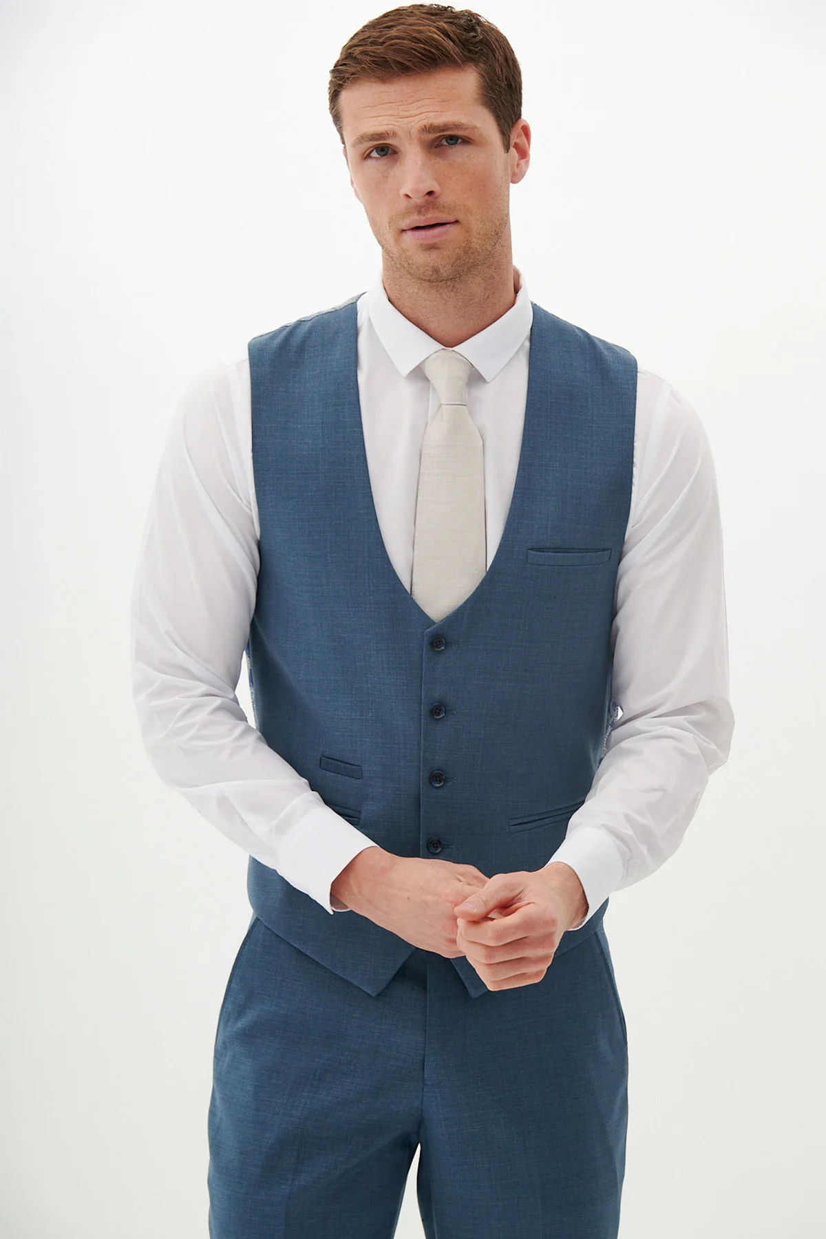 Marc Darcy Finley 3 Piece Suit - Teal - Image 5