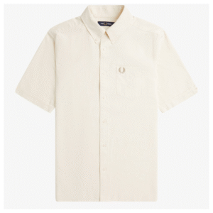Fred Perry M5503 SS Oxford Shirt - Ecru