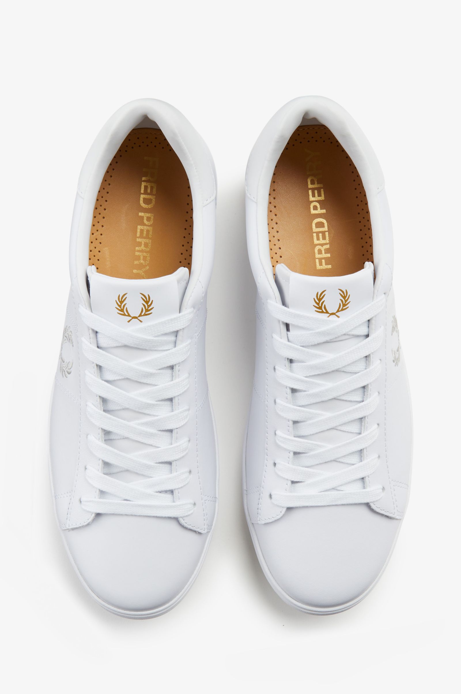 Fred Perry B4334 Spencer Trainers - White - Image 2