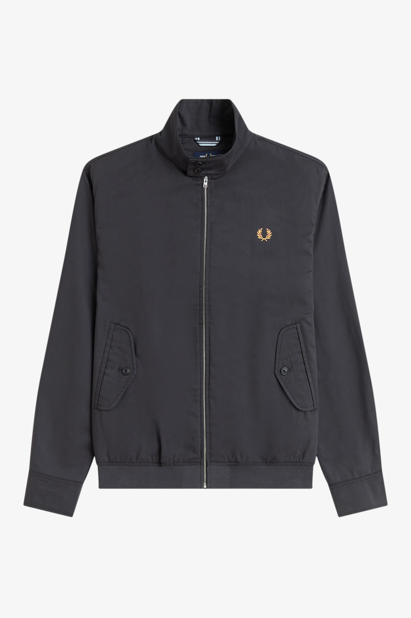 Fred Perry J2317 Twill Harrington Jacket - Anchor Grey