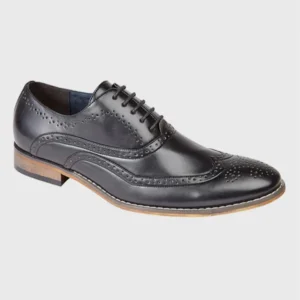 Goor M014A Brogue Oxford Shoe - Black