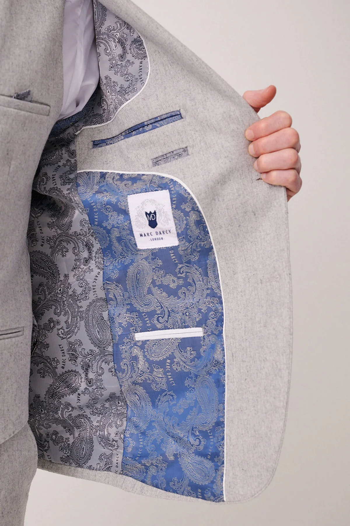 Marc Darcy Archie Blazer - Silver - Image 5