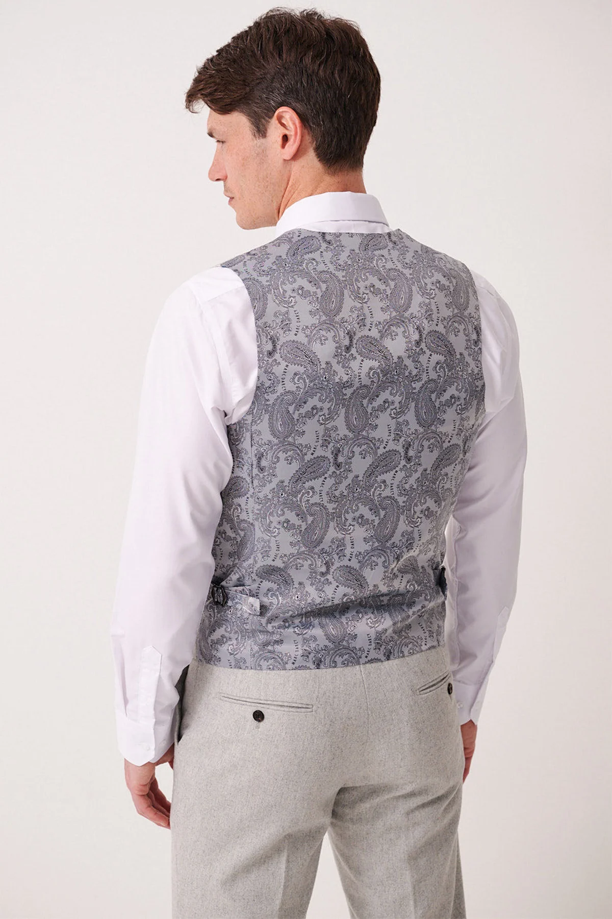 Marc Darcy Archie 3 Piece Suit - Silver - Image 6