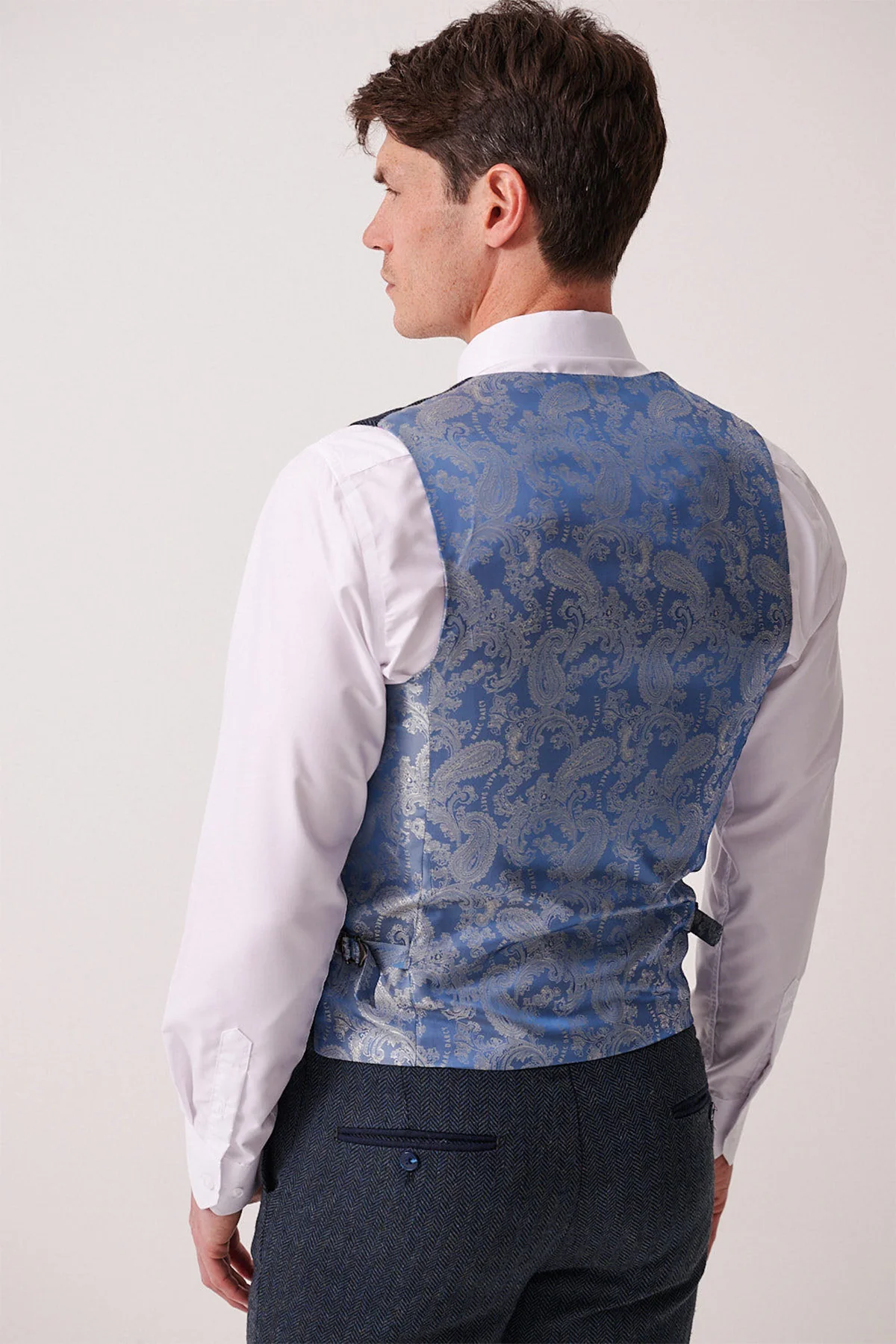 Marc Darcy Dean Waistcoat - Blue - Image 2