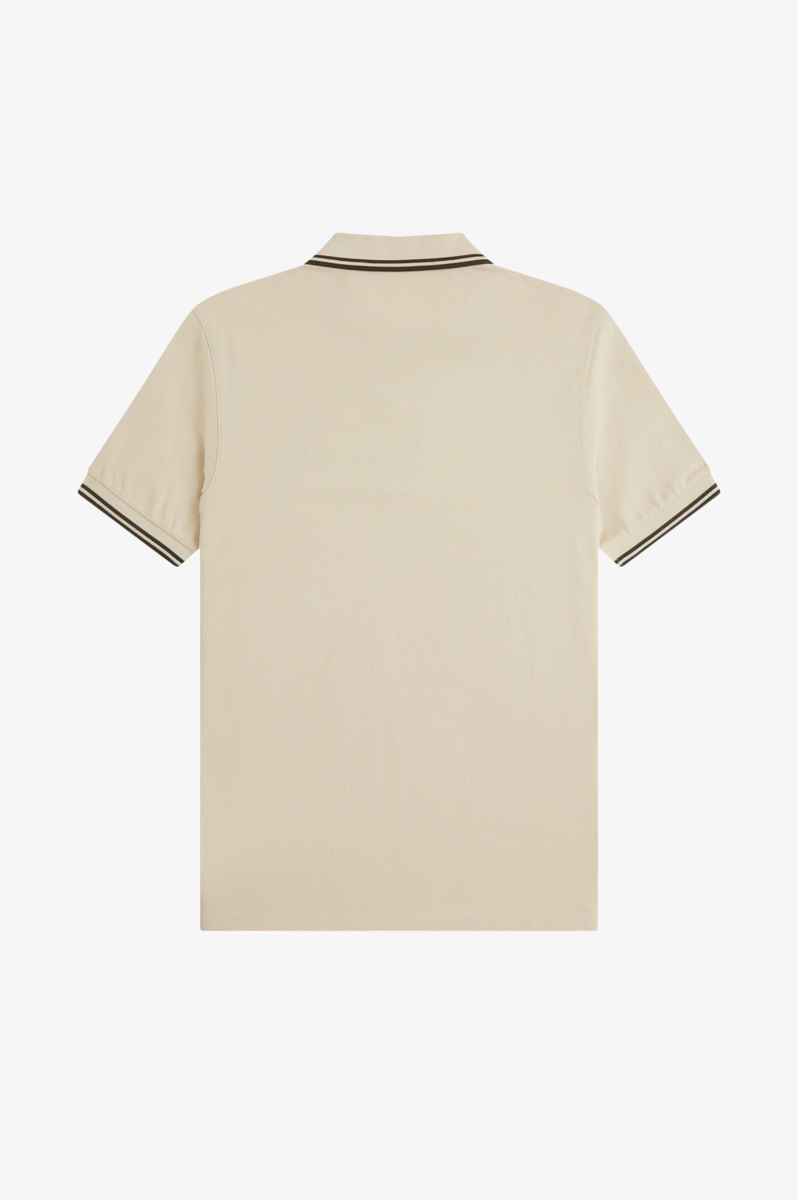 Fred Perry M3600 Twin Tipped Polo - Oatmeal/Night Green - Image 2