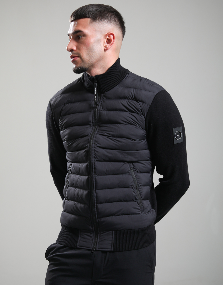 Marshall Artist Aldgate Hybrid Knit Jacket - Black