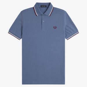 Fred Perry M3600 Twin Tipped Polo - Ace Blue/Slate/Plum
